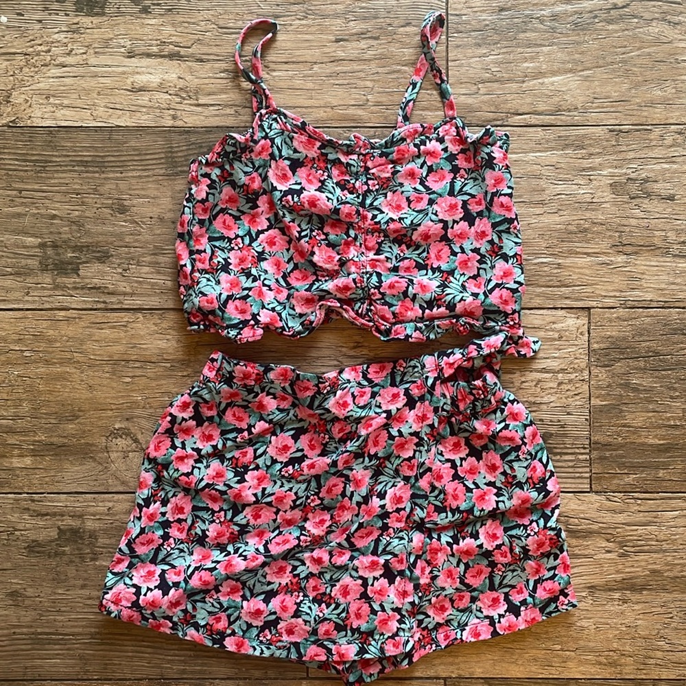 Floral Print Matching Set